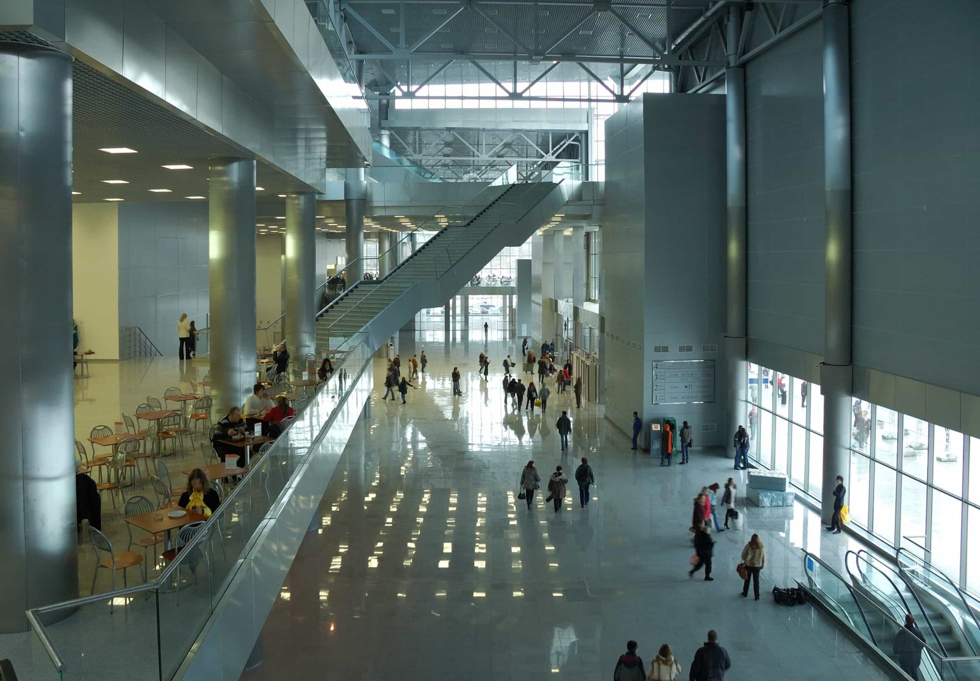 Modern corporate office commercial building exterior